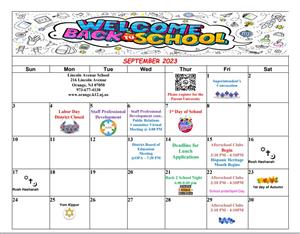 LAS September 2023 Calendar